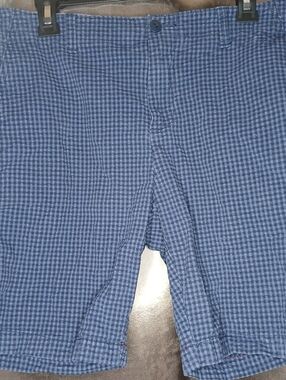 Tommy Hilfiger Blue Gingham Shorts Size 33